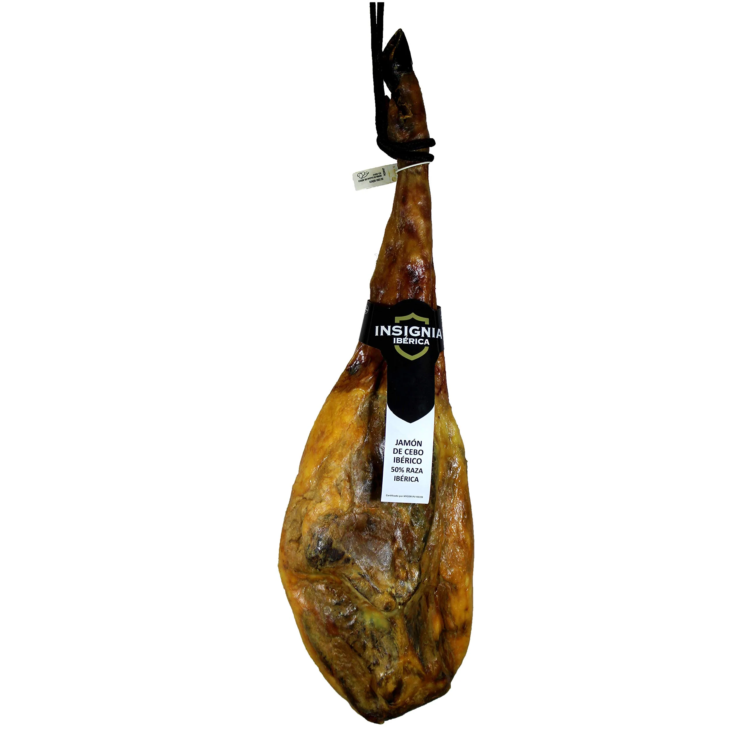 8 Kg Jamón Iberico de Cebo Pata Negra, 100% Natural, Curación de 28-32 meses - Jamón Ibérico de EXTREMADURA | INSIGNIA IBERICA