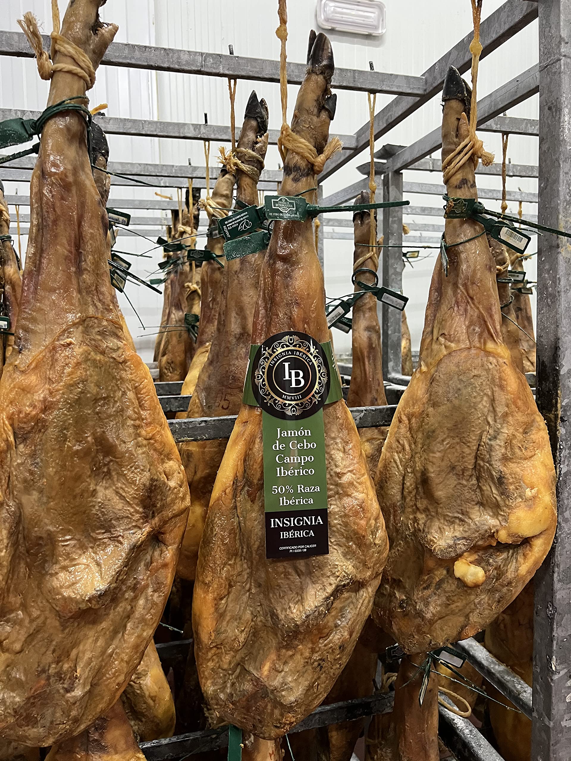 JAMÓN DE CEBO DE CAMPO 50% RAZA IBÉRICA,CURACIÓN NATURAL 100%. PESO SOBRE 8 KG. EDICIÓN FREGENAL - Imagen 6