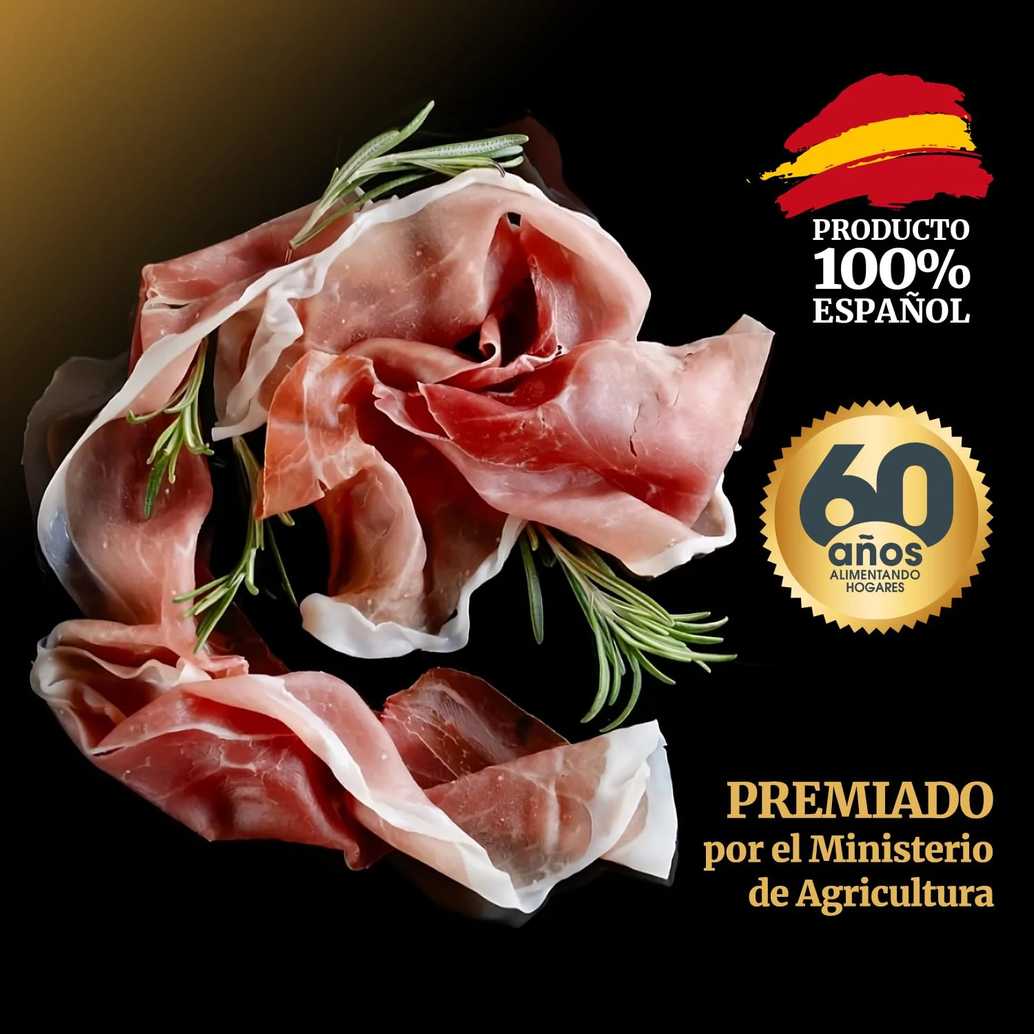 Jamón Gourmet Gran Reserva Duroc | Perniles de 9 kg | Jamón Secado Duroc | Jamón de Curación Superior a 24 meses | Selección Gourmet | Sin Gluten - Imagen 2