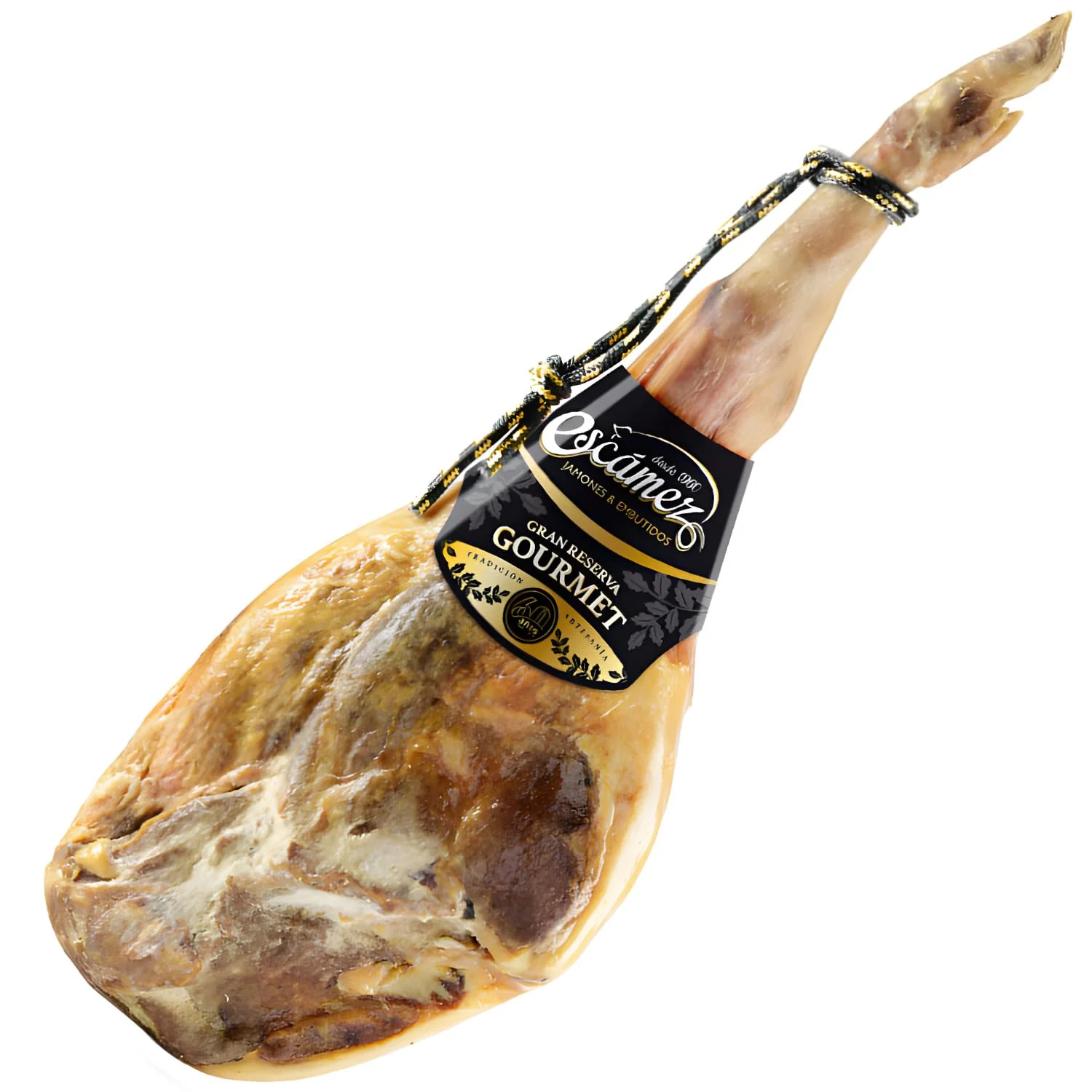Jamón Gourmet Gran Reserva Duroc | Perniles de 9 kg | Jamón Secado Duroc | Jamón de Curación Superior a 24 meses | Selección Gourmet | Sin Gluten