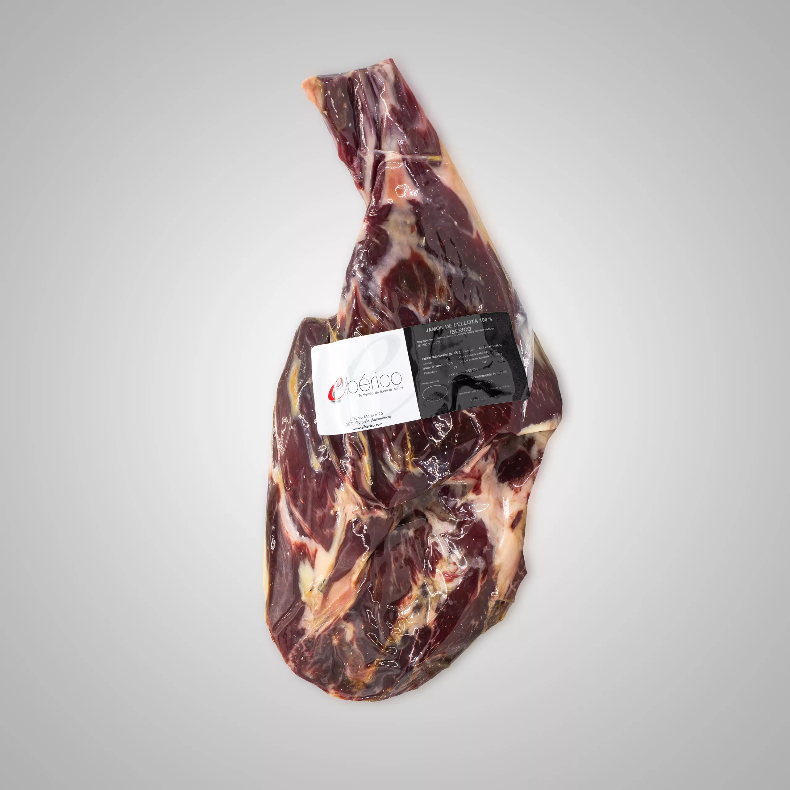 Jamón de Bellota 100% Ibérico Deshuesado y Pelado